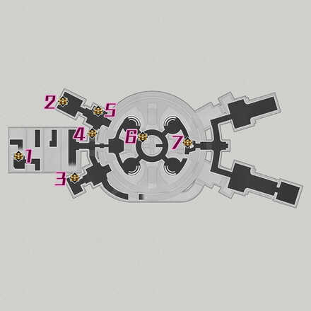 Honkai Star Rail - Storage Zone F1 Treasure Map
