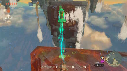 Zelda Tears of the Kingdom TotK - washing sludge off a waterfall