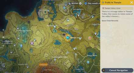 Genshin - How to Unlock Trails in Tianqiu 2