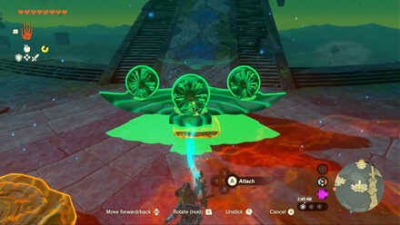 Zelda Tears of the Kingdom TotK - attaching a makeshift plane to a cart