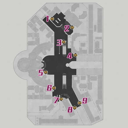 Honkai Star Rail - Administrative District F1 Treasure Map