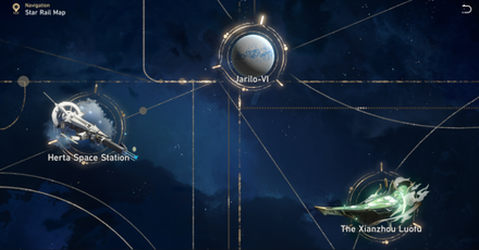 Honkai Star Rail - Star Rail Map