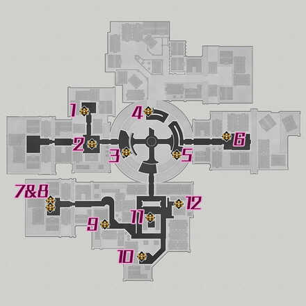 Honkai Star Rail - Silvermane Guard Restricted Zone Treasure Map