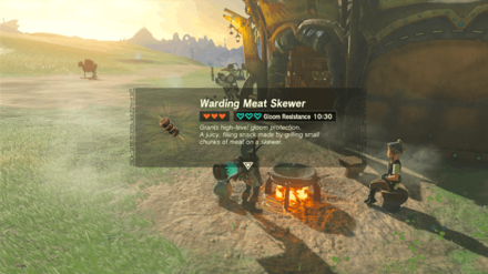 Zelda TotK - Add Dark Clumps When Cooking Food