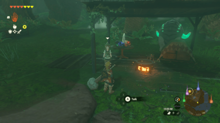 Zelda Tears of the Kingdom TOTK - The Beast and the Princess Talk to Cima