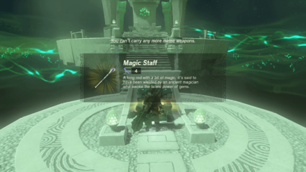 Zelda TOTK Susub Shrine Magic Staff