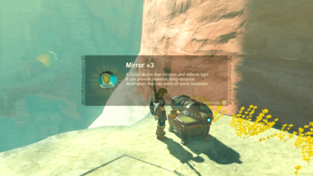 TotK Opening Chest to Get Mirror