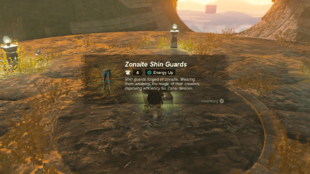 Zonaite Shin Guards Location