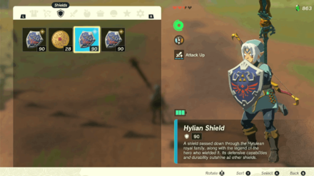 Zelda TotK - How to Duplicate Bows and Shields Step 1