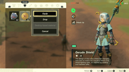 Zelda TotK - How to Duplicate Bows and Shields Step 5