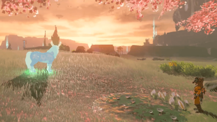 Tears of the Kingdom TOTK - Cherry Blossom Trees Reveal Caves