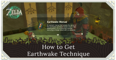 Zelda TOTK - How to Get Earthwake Technique