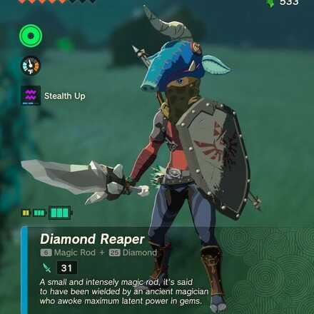 Zelda TOTK Diamond Reaper