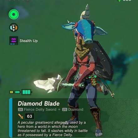 Zelda TOTK Diamond Blade