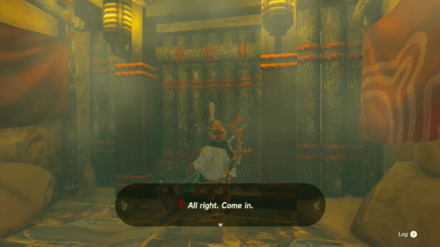 Zelda Tears of the Kingdom TotK Interact with the Gate