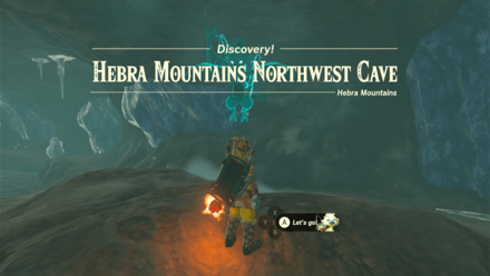 Hebra Mountains Northwest Cave Entrance Overworld Image