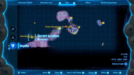 Zelda Tears of the Kingdom TOTK - Abandoned Gerudo Mine location