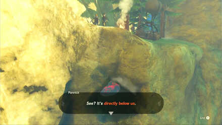 Zelda Tears of the Kingdom TOTK - Rito Village Chasm entrance