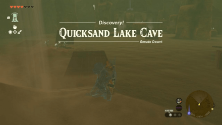 Quicksand Lake Cave Entrance Overworld Image