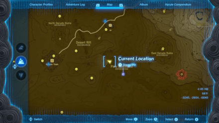 Quicksand Lake Cave Entrance Map Image