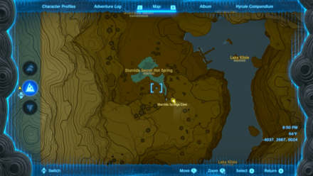 Sturnida Springs Cave Entrance Map Image