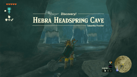 Hebra Headspring Cave Entrance Overworld Image
