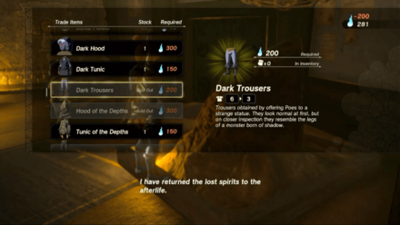 Dark Trousers Location