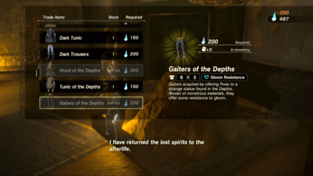 Zelda TotK - Gaiters of the Depths Received