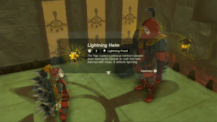 Tears of the Kingdom - Equip Lightning Proof Armor