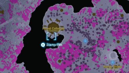 Zelda TotK -  Forest Coliseum Map Image