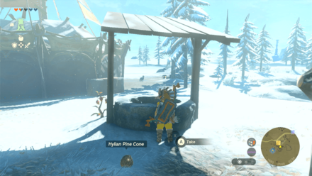 Snowfield Stable Well Entrance Overworld Image