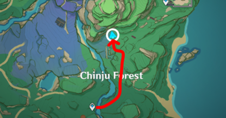 Genshin - Search for the Source of the Voice - Ioroi Statue Location