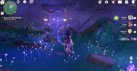 Genshin Impact Sacrificial Offering Walkthrough - Destroy the Barrier