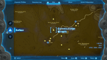 Gerudo Sanctuary Entrance Map Image