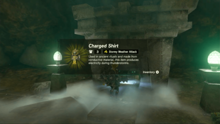 Charged Shirt Location