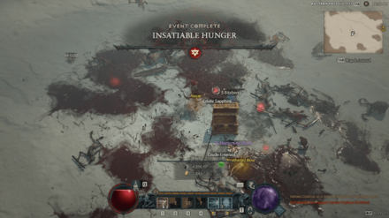 Diablo 4 - Insatiable Hunger Completion Rewards
