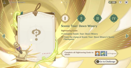 Genshin - A Tour of Wonders - Four stages