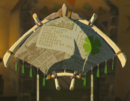 Zelda TotK - Lucky Clover Gazette Fabric