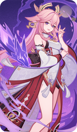 Genshin - Yae Miko Card