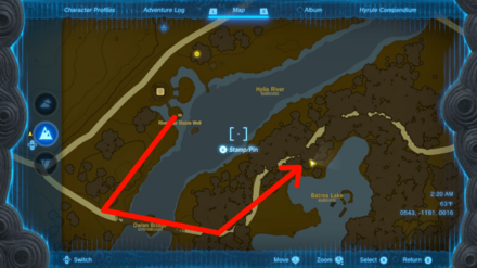 Zelda Tears of the Kingdom TOTK - Gourmets Gone Missing Camp Location