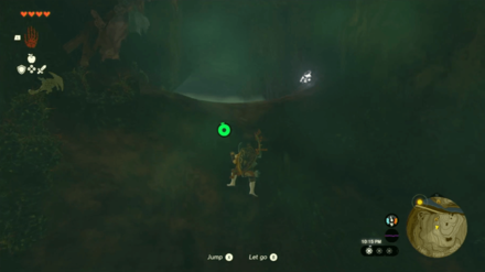 TotK Climbing the Wall