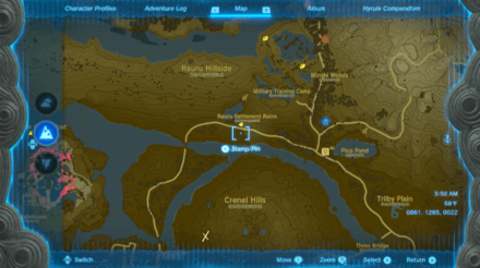 Rauru Settlement Ruins Well Entrance Map Image