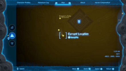 Gerudo Great Skeleton Entrance Map Image