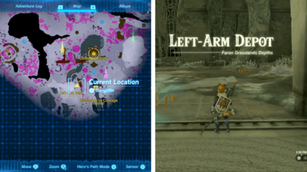 TOTK - Left-Arm Depot Location