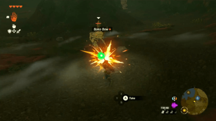 TotK Fighting the Enemies Inside Skull Lake Cave