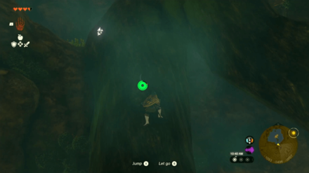 TotK Climbing in the Ancient Tree Stump Cave