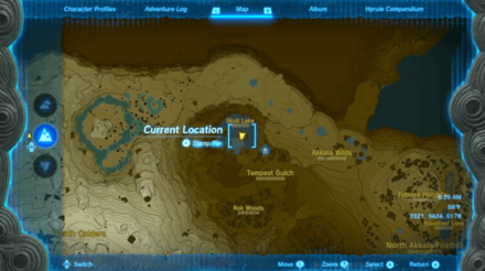 TotK Go to Skull Lake Cave