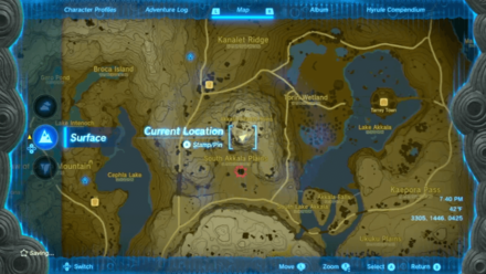 TotK Akkala Citadel Ruins Map