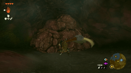 TotK Destroy the Breakable Rocks