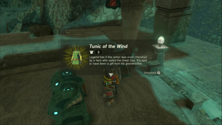 Tunic of the Wind Location